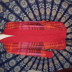 Isaac Mizrahi live open front sweater NWOT